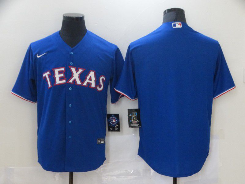 Men Texas Rangers Blank Blue Game Nike MLB Jerseys->cincinnati reds->MLB Jersey
